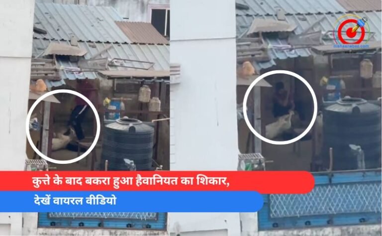 कुत्ते के बाद बकरा हुआ हैवानियत का शिकार,