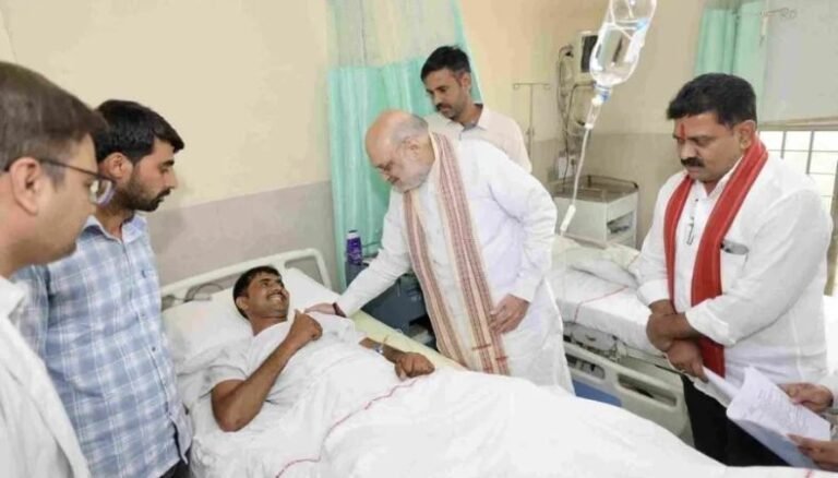 AIIMS Delhi : बीजापुर ऑपरेशन के शूरवीरों से मिले गृह मंत्री शाह…..