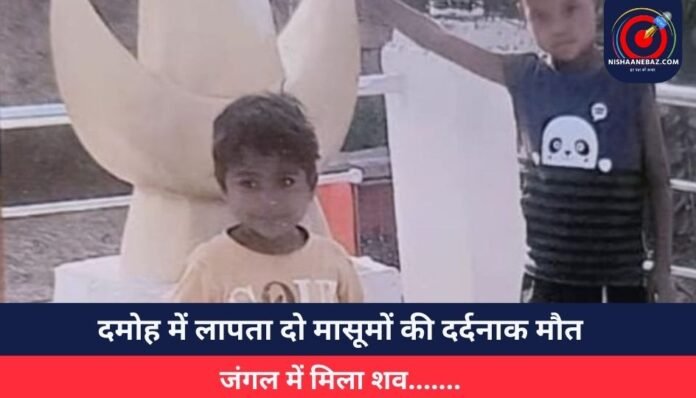 Damoh News दमोह में लापता दो मासूमों की दर्दनाक मौत....जंगल में मिला शव.......