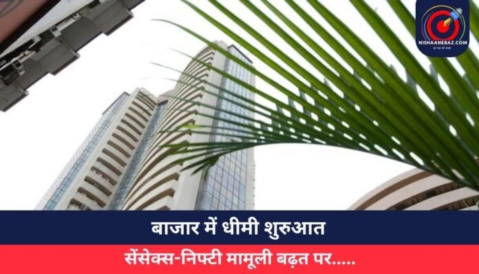 बाजार में धीमी शुरुआत