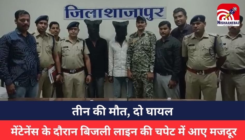 Narsinghpur : बड़ा हादसा: मेंटेनेंस के दौरान बिजली लाइन की चपेट में आए मजदूर, तीन की मौत, दो घायल