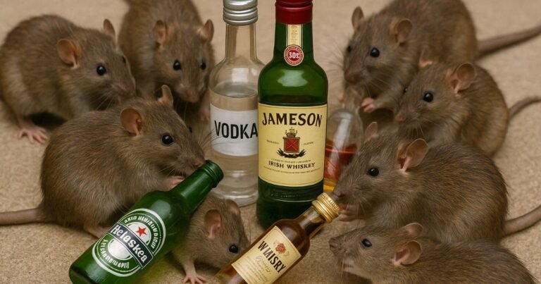 rats' 'alcohol party