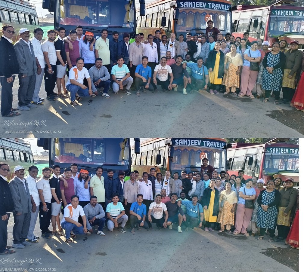 Burhanpur News: बुरहानपुर के 350 श्रद्धालु बाबा बर्फानी के दर्शन कर सकुशल लौटे, बोले – न भय रहा, न डर… बस जयकारे और आस्था