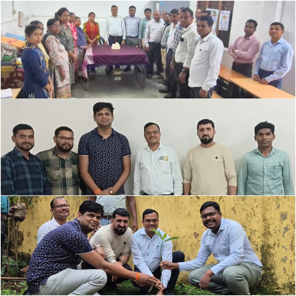 CG NEWS : उम्मीद संस्था और कर्मचारियों के साथ केक काटकर मनाया जन्मदिन