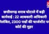 CG Liquor Scam : छत्तीसगढ़ शराब घोटाले में बड़ी कार्रवाई : 22 आबकारी अधिकारी निलंबित, 2300 पन्नों की चार्जशीट पर कोर्ट की मुहर CG Liquor Scam