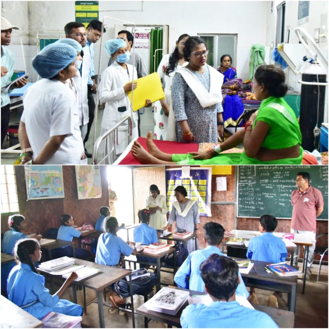 CG NEWS : कोंडागांव कलेक्टर ने किया फरसगांव ब्लॉक का निरीक्षण — स्वास्थ्य, शिक्षा और पोषण सेवाओं के सुधार पर दिया जोर