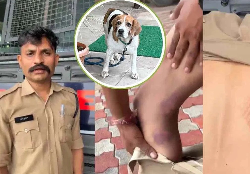 Khargon News : खरगोन में RI का ‘कुत्ता प्रेम’, डॉग गुम होने पर कॉन्स्टेबल को बेल्ट और चप्पल से पीटा, पत्नी ने दी नौकरी छिनने की धमकी