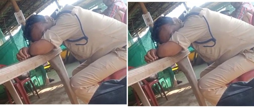 Jashpur News : आरक्षक शराब के नशे में धुत मिला, सोशल मीडिया पर वीडियो वायरल