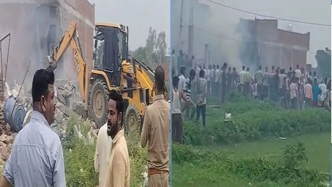 firecracker explosion : लखनऊ में पटाखा फैक्ट्री धमाका – एक ही परिवार के 4 लोगों की मौत, कई घायल