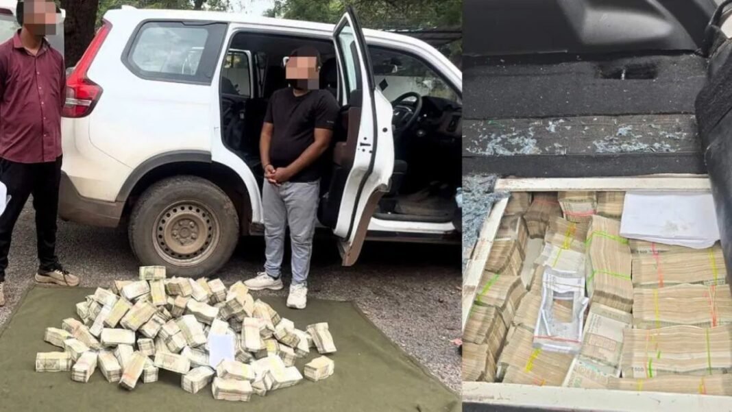 खैरागढ़ पुलिस की बड़ी कार्रवाई : स्कॉर्पियो से 4.04 करोड़ रुपए बरामद, दो गुजरातियों को हिरासत में लिया गया