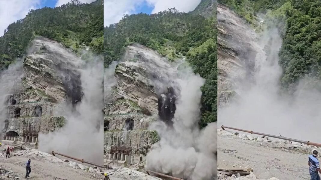 उत्तराखंड : विष्णुगाड़ जलविद्युत परियोजना स्थल पर बड़ा हादसा – भारी भूस्खलन से 12 मजदूर घायल, देखे वीडियो…