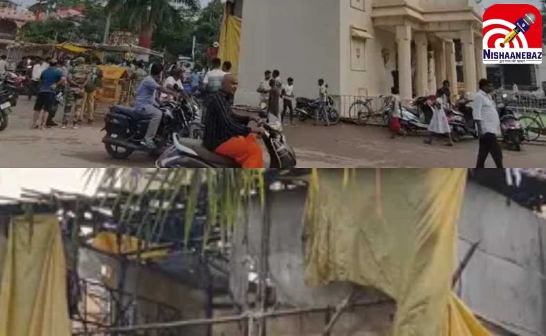 CG News : भव्य दुर्गा पंडाल में आग, प्रतिमा खंडित, श्रद्धालु बचकर निकले…..