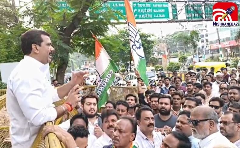 Indore News : कांग्रेस ने भाजपा विधायक पुत्र के खिलाफ पुलिस कमिश्नर को सौंपा ज्ञापन…