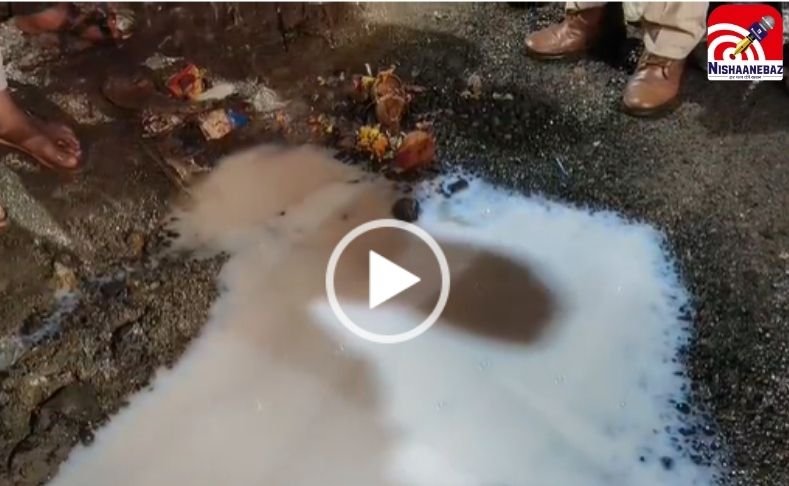 MP News : गणेश पंडाल के सामने जमीन से फूटी दूध जैसी धारा, देखने उमड़ा लोगो का हुजूम…देखें वीडियो