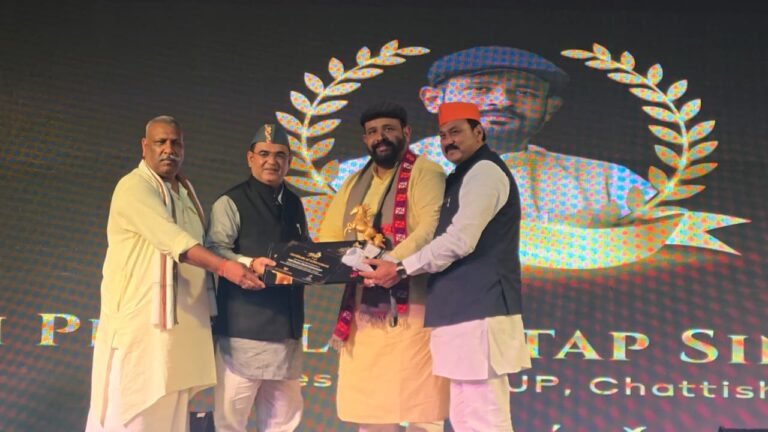 देवभूमि उत्तराखंड में प्रबल प्रताप जूदेव को “कर्मवीर अवार्ड 2025” से सम्मानित