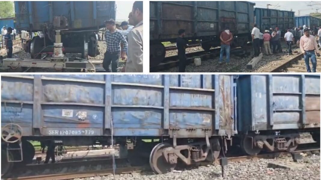 Katni Breaking : कटनी रेलवे स्टेशन के आउटर में माल गाड़ी हादसा, दो डिब्बे ट्रैक से उतरे