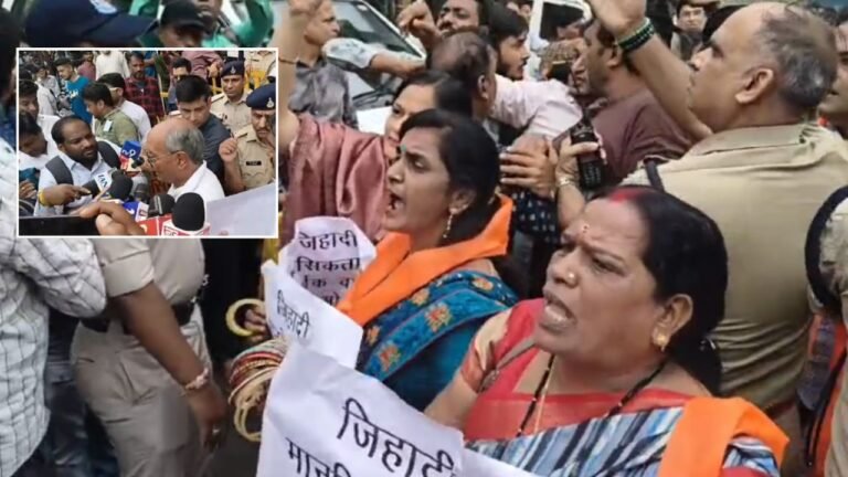 MP News : इंदौर बाजार में बवाल : शीतला माता बाजार में व्यापारियों का हंगामा, व्यापारियों ने दिग्विजय सिंह पर फेंकी चूड़ी