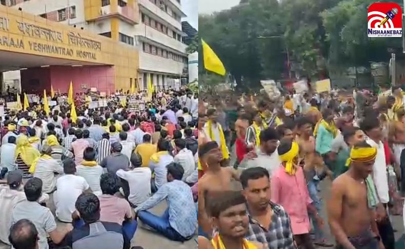 इंदौर एमवाय चूहा कांड : जयस संगठन की अर्धनग्न रैली, कलेक्टर दफ्तर पहुंचे….