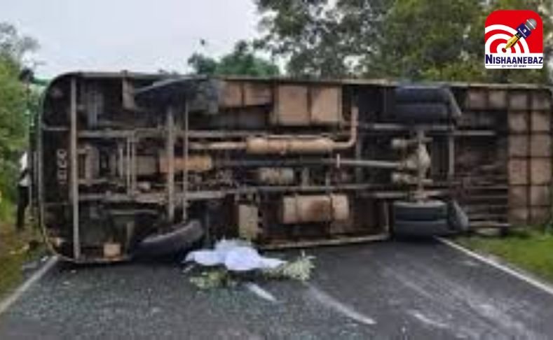 जशपुर में बस हादसा : तेज रफ्तार ने ली एक महिला की जान, 5 गंभीर रूप से घायल