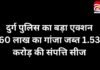 दुर्ग पुलिस का बड़ा एक्शन : 60 लाख का गांजा जब्त, 1.53 करोड़ की संपत्ति सीज… दुर्ग पुलिस का बड़ा एक्शन