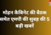 MP Top 5 Breaking : मोहन कैबिनेट की बैठक समेत एमपी की सुबह की 5 बड़ी खबरें….. MP Top 5 Breaking