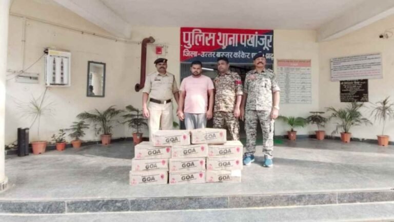 CG News : 11 पेटी शराब के साथ भाजपा के युवा नेता गिरफ्तार
