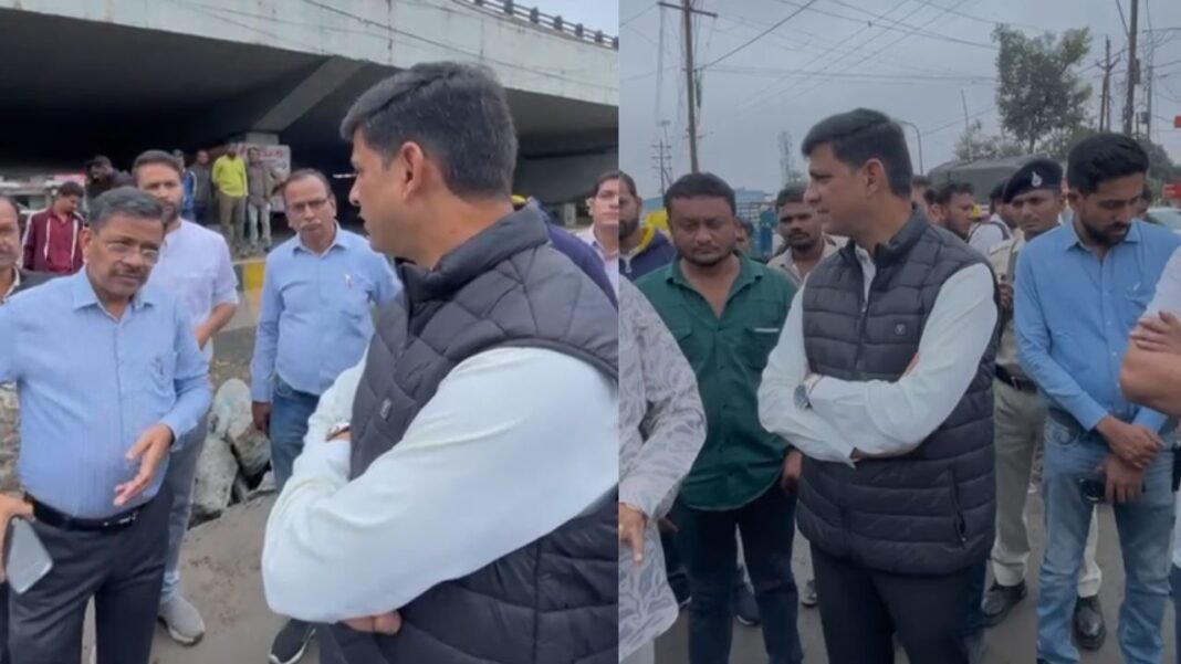 Indore Mayor : तीन इमली चौराहे पर महापौर का औचक निरीक्षण: अधूरी सड़क देखकर भड़के, बोले—“शहर को कब तक यूं खोदते रहोगे?”