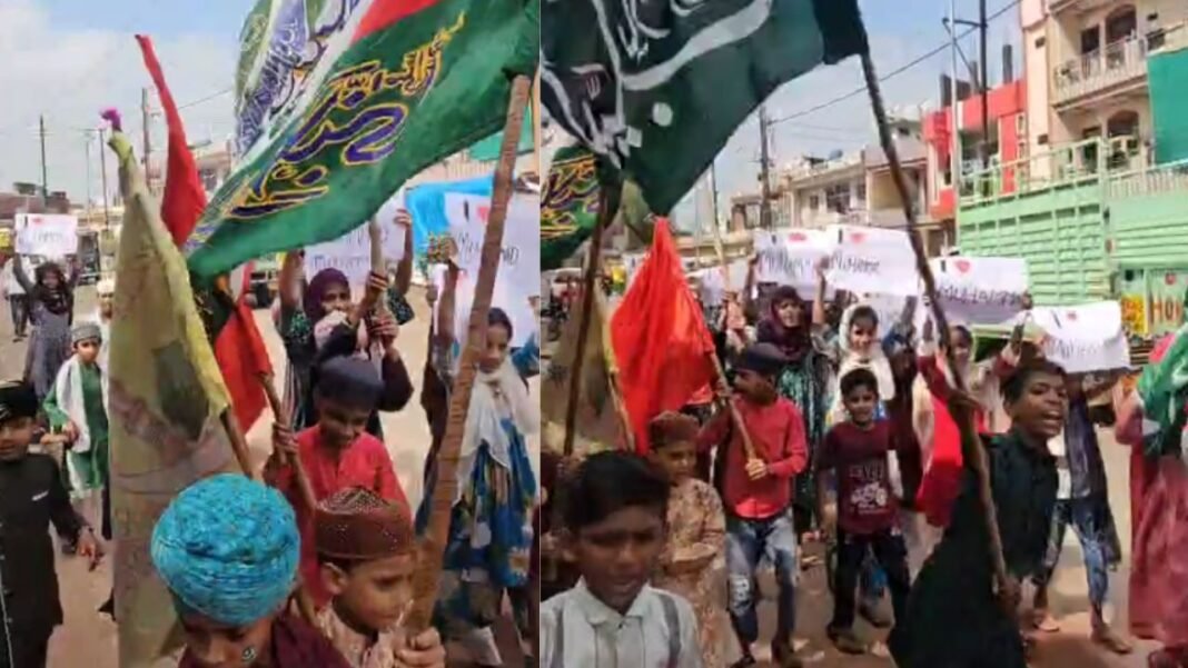 MP News : ग्वालियर में ‘आई लव मुहम्मद’ पोस्टर विवाद की हवा, बच्चों के साथ जुलूस