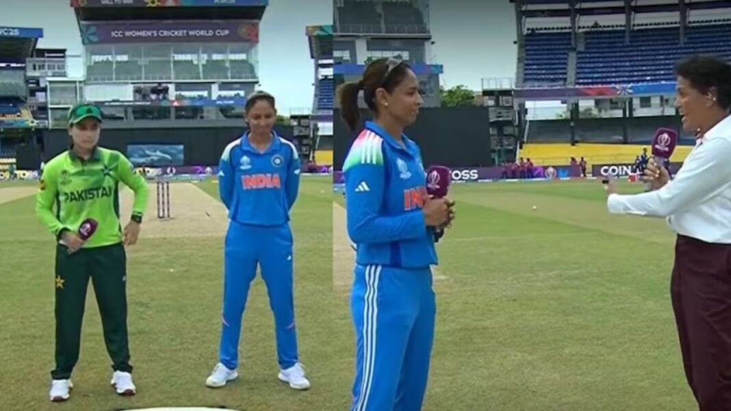 ICC Women’s Cricket World Cup : भारत की बेटियों ने दिखाया आईना, हरमनप्रीत कौर ने पाक कप्तान फातिमा सना से नहीं मिलाया हाथ