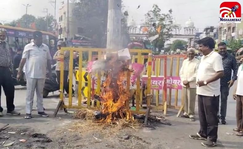 श्री राम के अपमान का जवाब: इंदौर में श्री परशुराम सेना ने जलाया ‘विधर्मी’ का पुतला, दी आंदोलन की चेतावनी