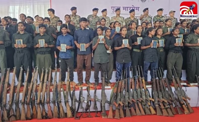 ऐतिहासिक आत्मसमर्पण : छत्तीसगढ़ में 200 से अधिक नक्सलियों ने CM साय के सामने डाले हथियार…