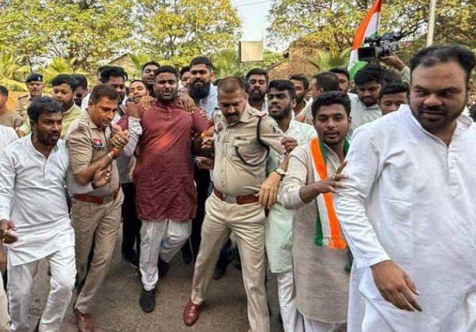 Youth Congress Protest Raipur :