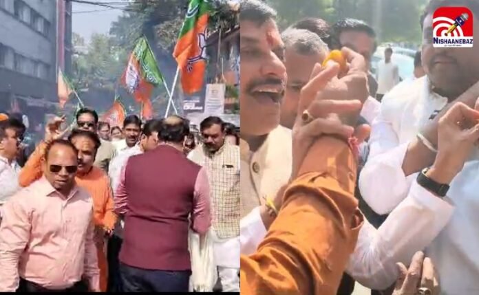 Bihar NDA Election Result Celebration Bihar NDA Election Result Celebration