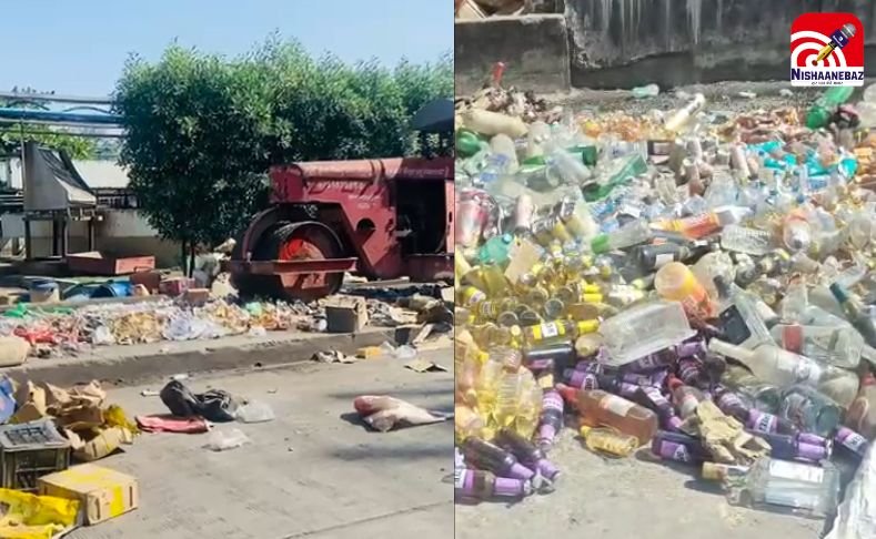 Indore Sharab Jabti : 2 करोड़ से अधिक की शराब, महुआ और भांग नष्ट…वीडियो