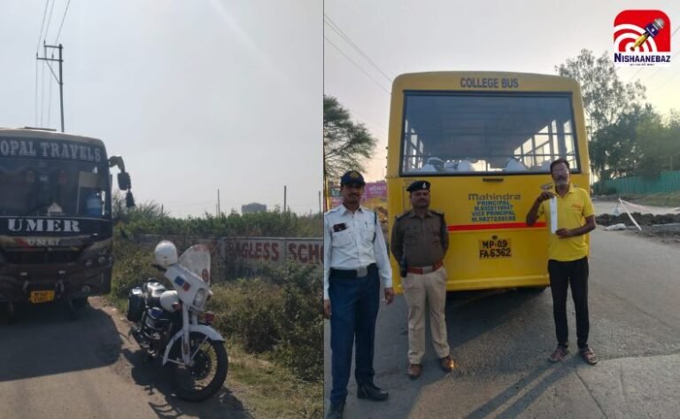 Indore Traffic Police Action