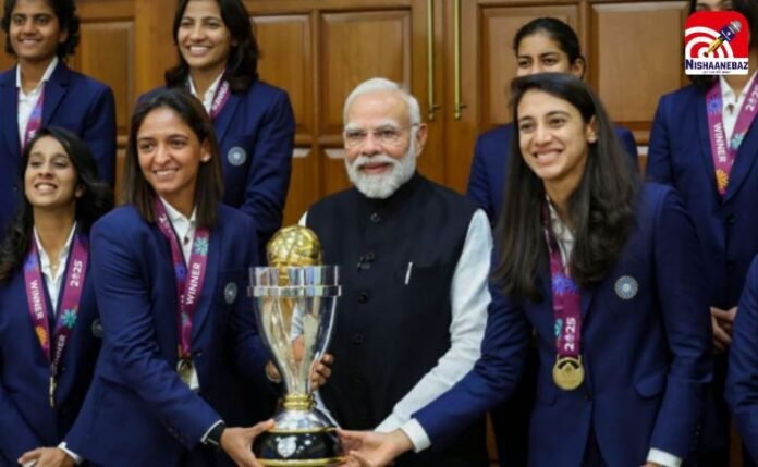 PM Modi Meets Women Cricket Team PM Modi Meets Women Cricket Team