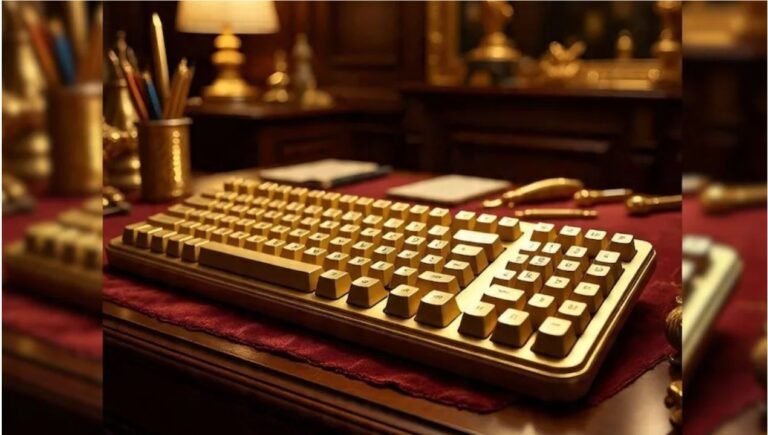 Gold Keyboard (Conceptual Image)