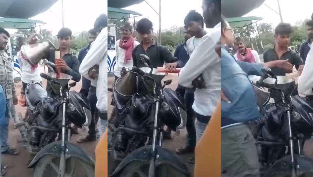 Petrol Pump Slap : टीकमगढ़ : ‘कम पेट्रोल’ देने पर हंगामा, पंप मालिक ने कर्मचारी को जड़े थप्पड़; वीडियो वायरल