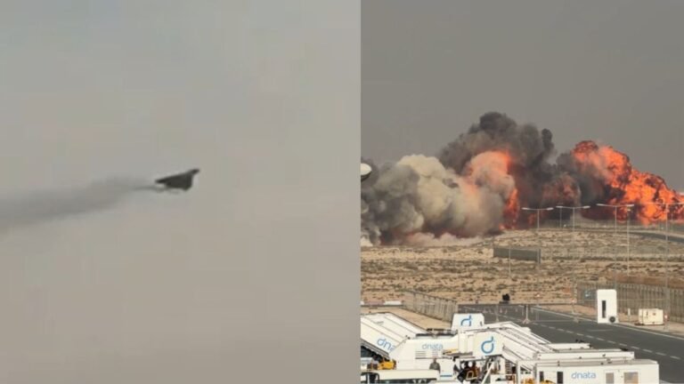 Tejas crash : दुबई एयर शो में भारतीय लड़ाकू विमान तेजस क्रैश, हवाई अड्डे पर काला धुआं और दहशत