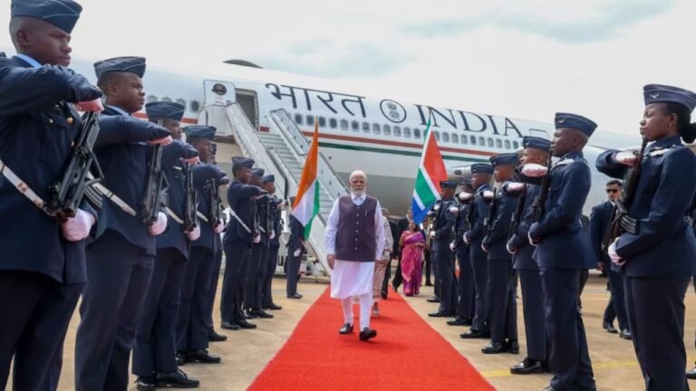 G-20 summit : PM मोदी जी-20 शिखर सम्मेलन में हिस्सा लेने साउथ अफ्रीका पहुंचे, एयरपोर्ट पर भव्य स्वागत