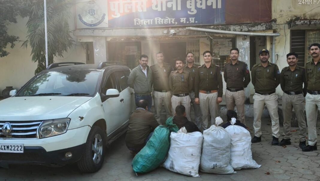 M.P Crime : बुदनी पुलिस की बड़ी कामयाबी! ट्राइडेंट सोलर प्लांट केबल चोरी का खुलासा, 4 गिरफ्तार