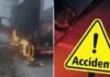 M.P Accident : टीकमगढ़ में हाईवे पर आग का गोला बना ट्रक, चालक ने कूदकर बचाई जान mp accident