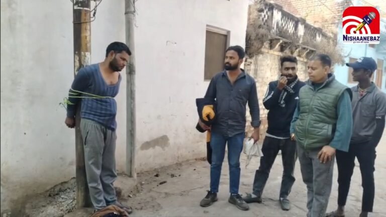 Rewa Thief Caught : लंबे समय से चोरी कर रहे युवक को मोहल्ले वालों ने सिखाया सबक, बीच सड़क दी सजा