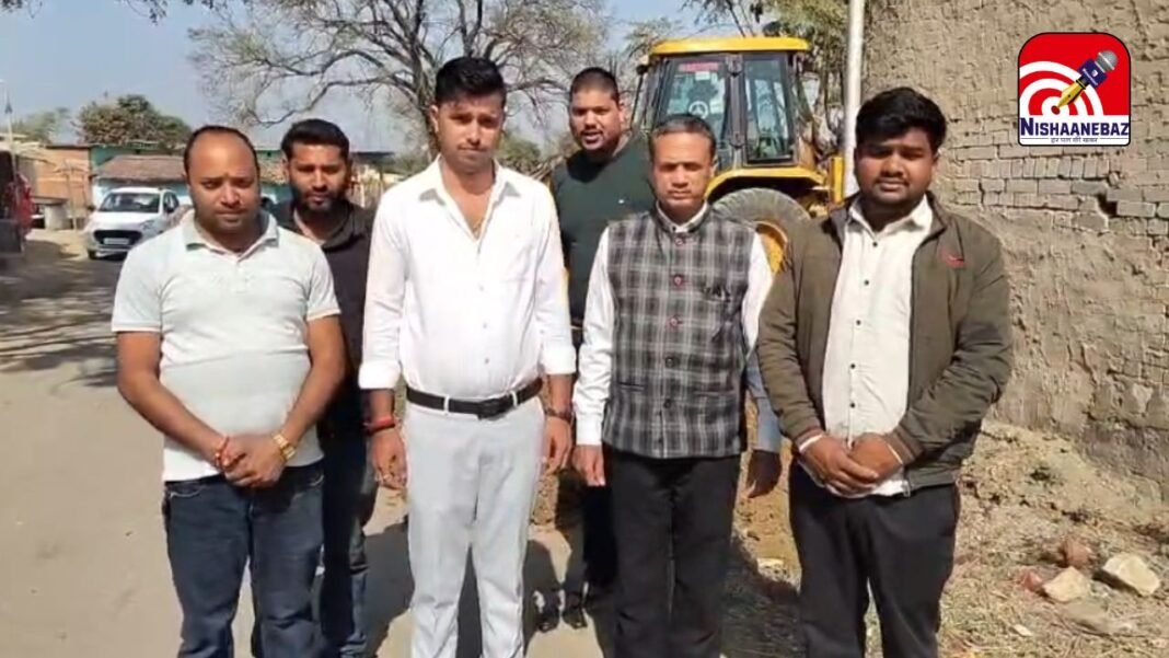 Singrauli Village Development : रजमिलान में विकास की बयार, 8 लाख की लागत से शुरू हुआ 300 मीटर नाली का निर्माण