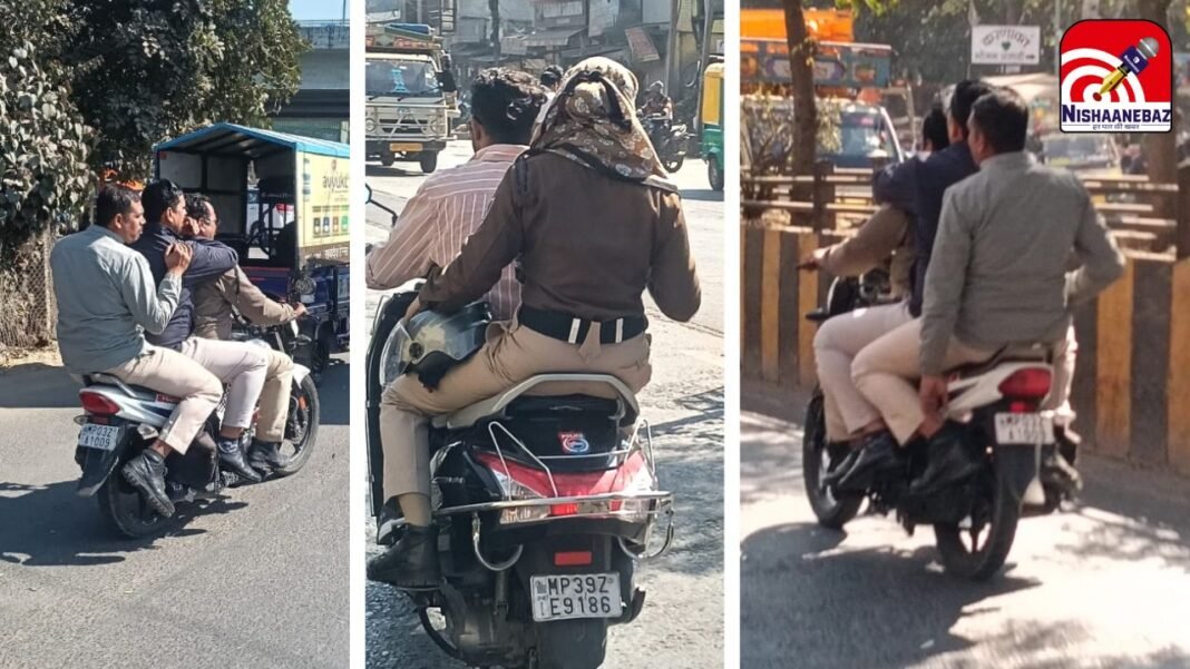 Indore Traffic Police : इंदौर में ‘वर्दी’ पर भी चलेगा डंडा: ट्रैफिक नियम तोड़ा तो पुलिसकर्मियों का भी कटेगा चालान
