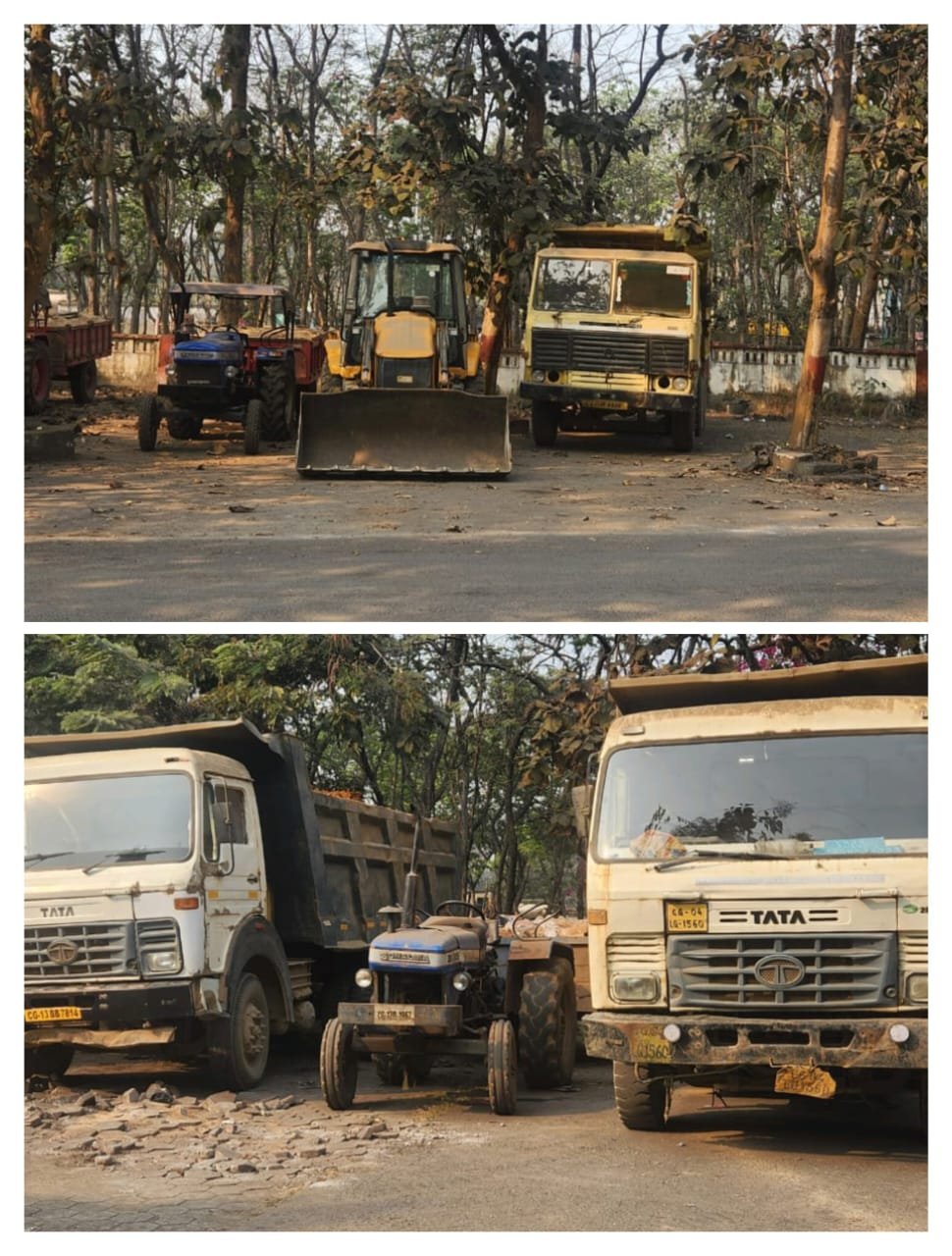 Raigarh Illegal Mining Action : रायगढ़ में अवैध खनन पर सर्जिकल स्ट्राइक : 31 वाहन जब्त, पर घरघोड़ा में खनिज विभाग की ‘खामोशी’ ने खड़े किए सवाल