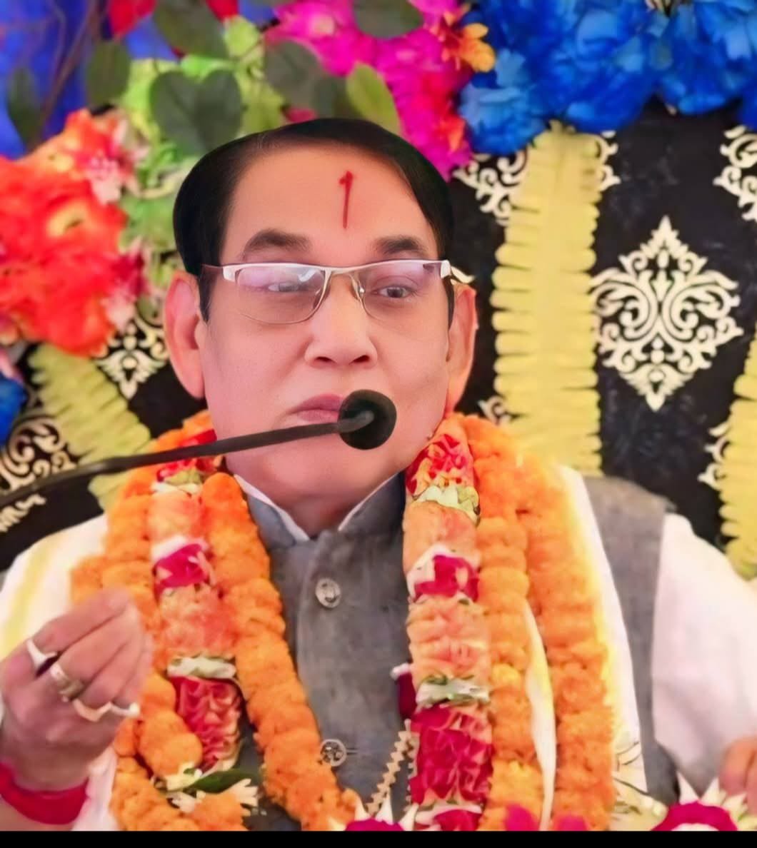 Shrimad Bhagwat Katha : पाप को पुण्य में बदलने वाली ‘अमर कथा’ शुरू: ग्राम निनवा में उमड़ी श्रद्धालुओं की भारी भीड़