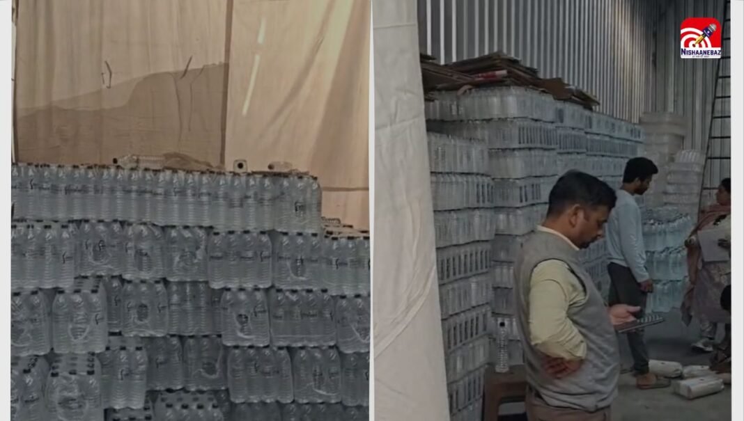 Indore में खाद्य सुरक्षा पर सख्ती: बिना लाइसेंस पानी फैक्ट्री सील, 7 हजार लीटर पैकेज्ड वाटर जब्त