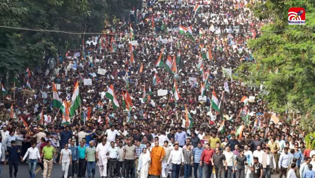 TMC का देशव्यापी प्रदर्शन, दिल्ली से कोलकाता तक सड़कों पर उतरी पार्टी, ED रेड के खिलाफ ममता का मार्च