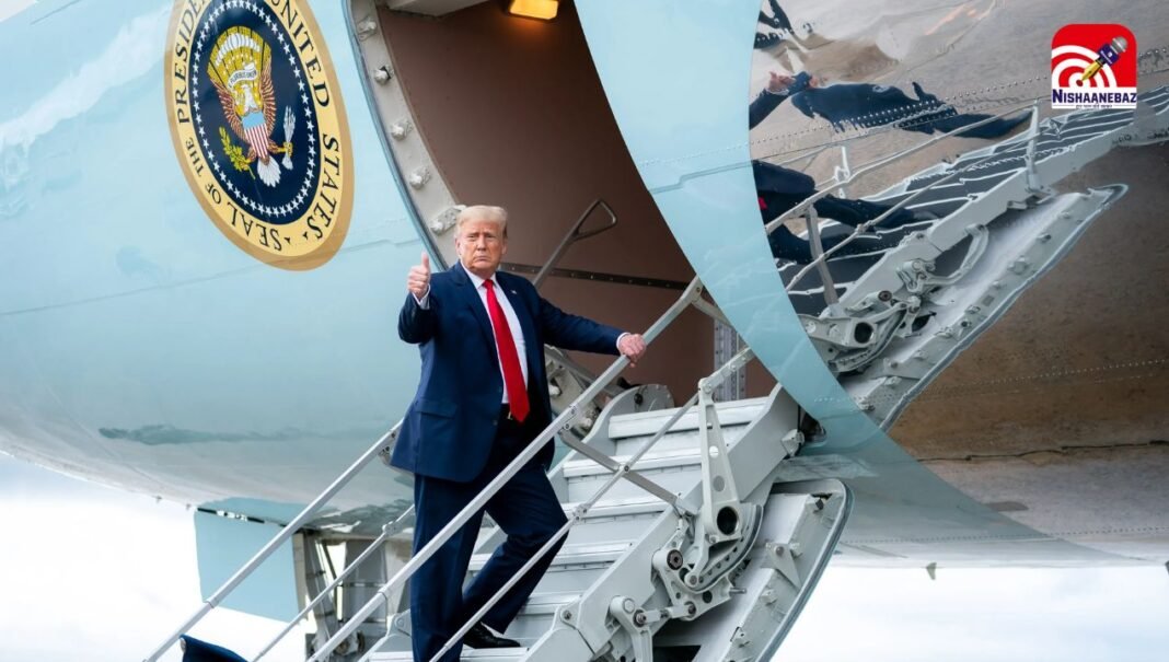 डोनाल्ड ट्रम्प के एयर फोर्स वन को लेना पड़ा यू-टर्न, दूसरे विमान से पहुंचे दावोस